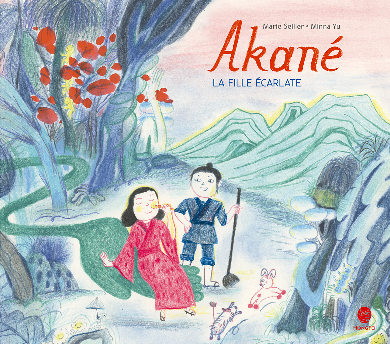 illustration du livre : Akané, la fille écarlate - édité par HongFei édition